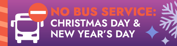 No DART Service on Christmas Day and New Year's Day
