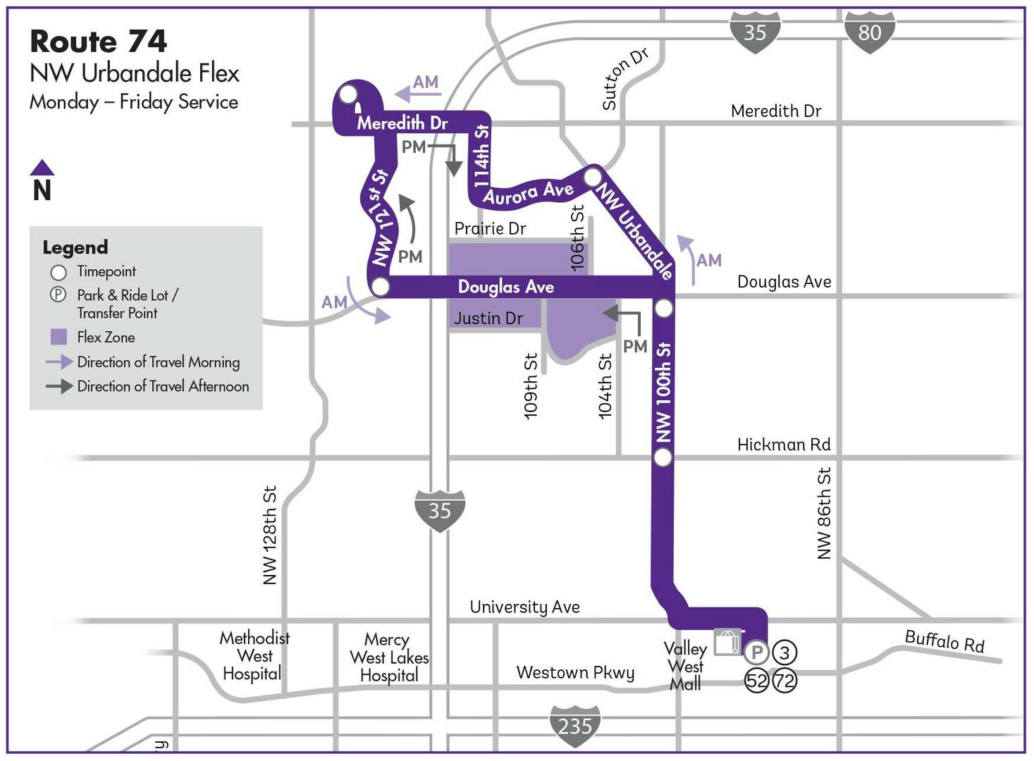 Route 74 Map