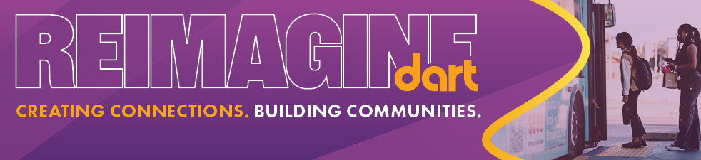 Image promoting the opportunity to give feedback on new DART bus routes and services in September. 