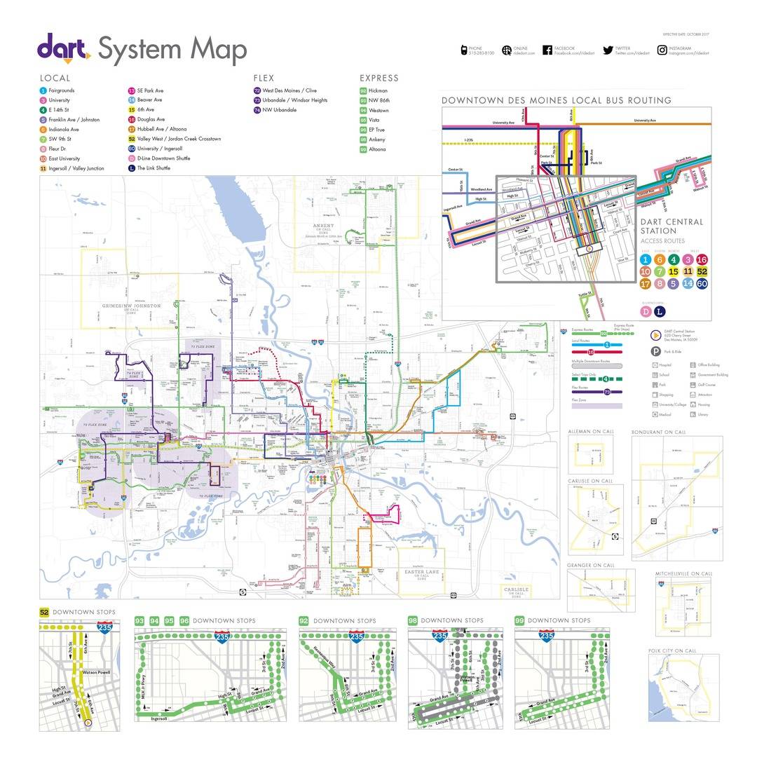 DART Bus Lines System Overview - Des Moines Area Regional Transit Authority
