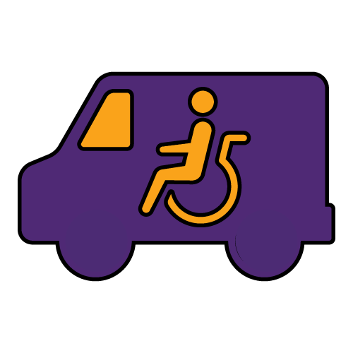 Icon showing a Paratransit bus