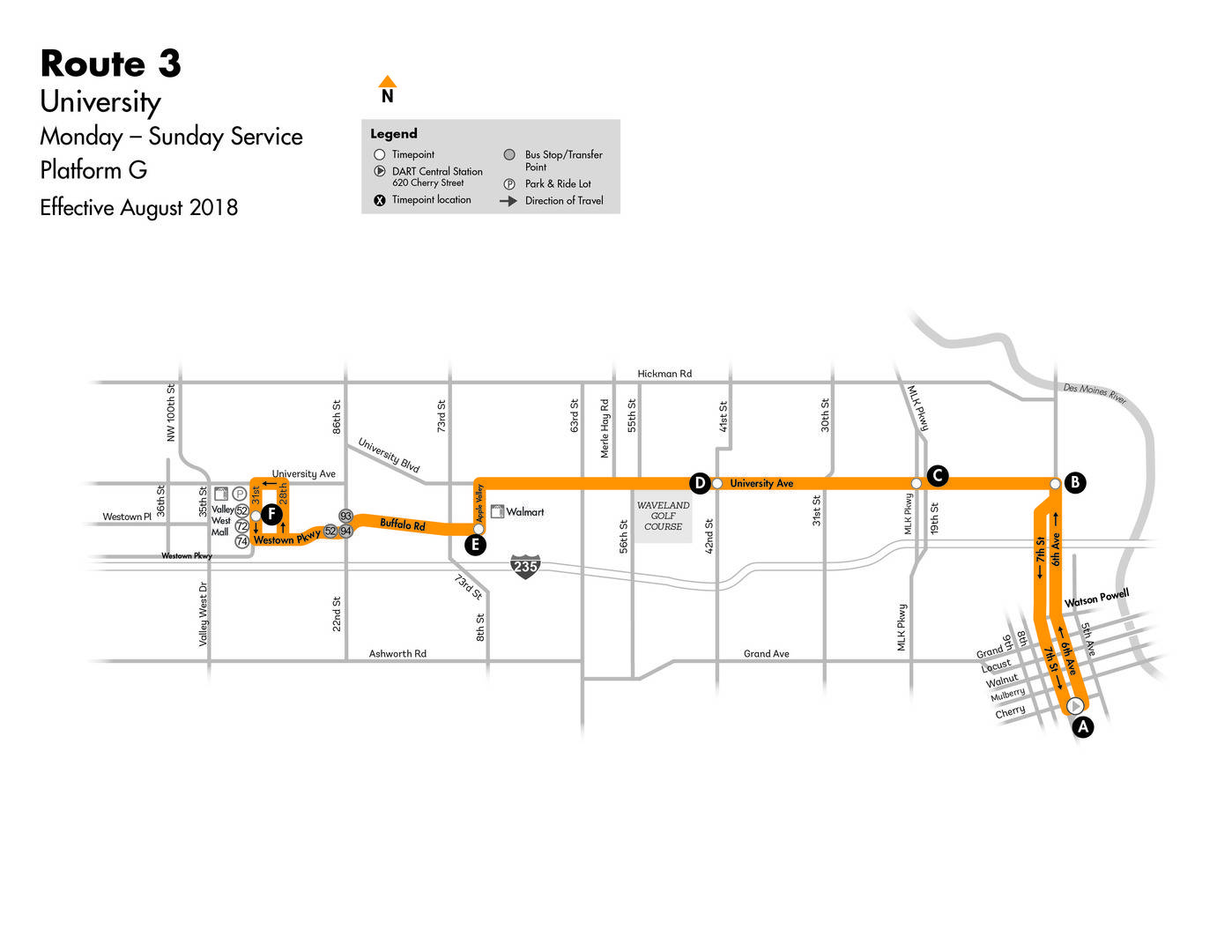 Dart Local Bus Routes. 